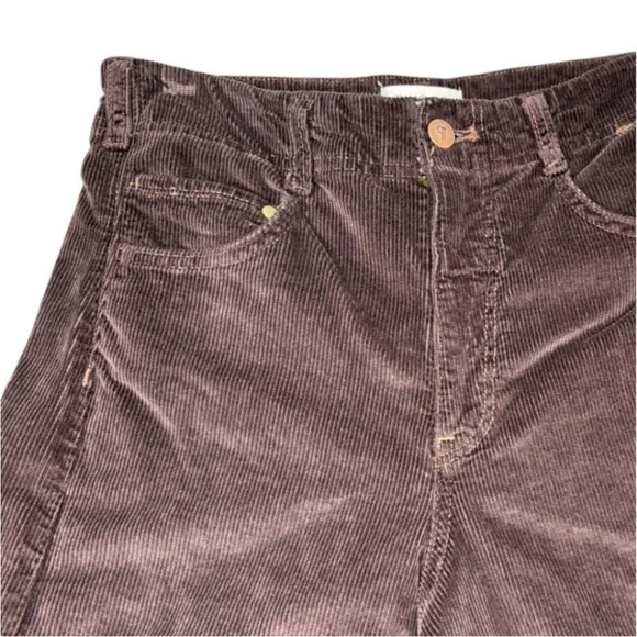 Anthropologie Pilcro Adi Mid-Rise Relaxed Flare Jeans Corduroy Wide Leg Size 27 - Picture 8 of 8